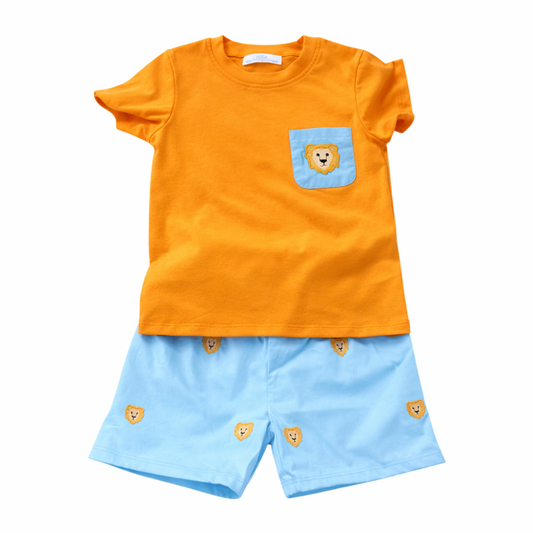 City Beautiful Zoo Animal Boy Short Set - Persnickety Shop