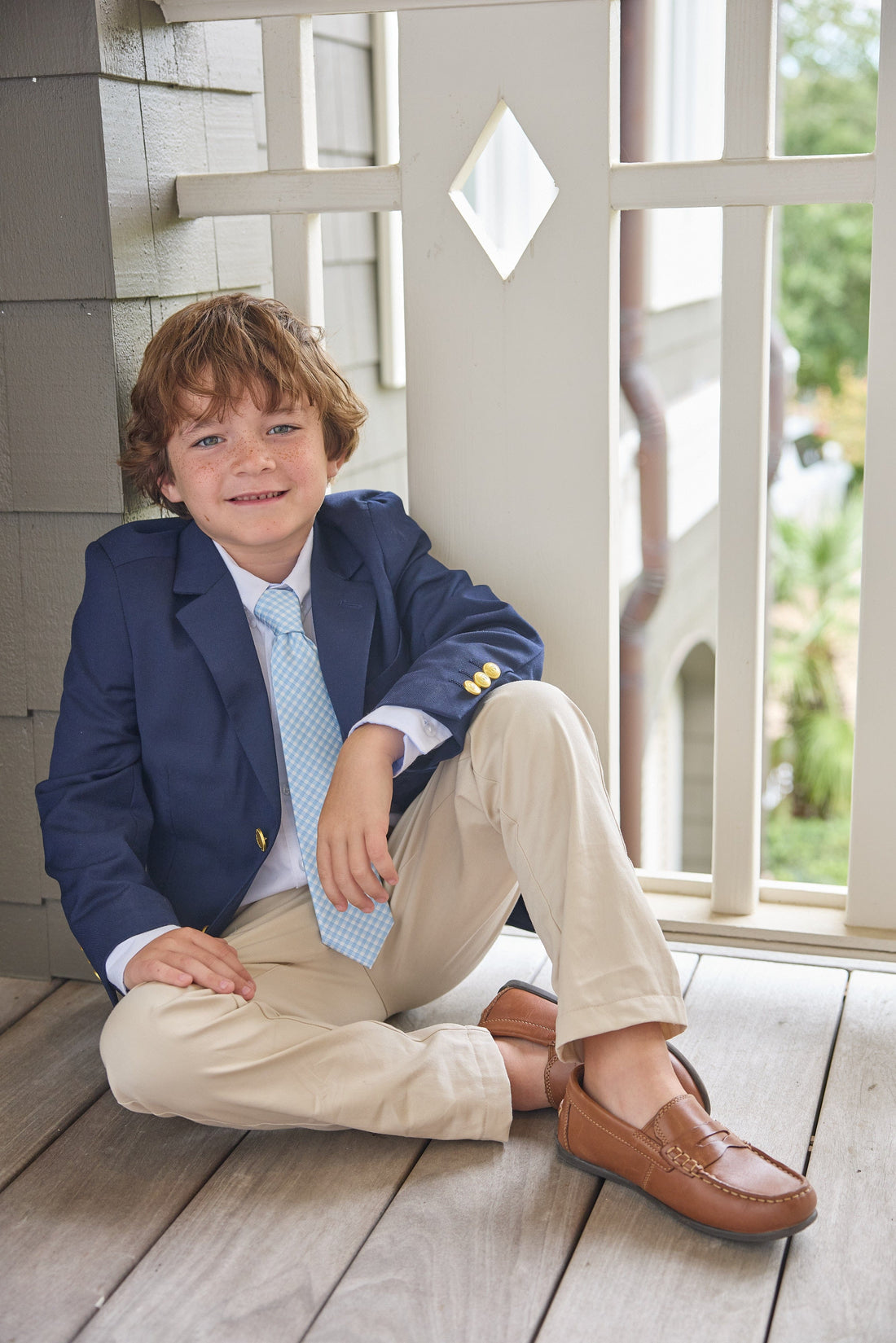 Little English Classic Wool Blazer - Navy