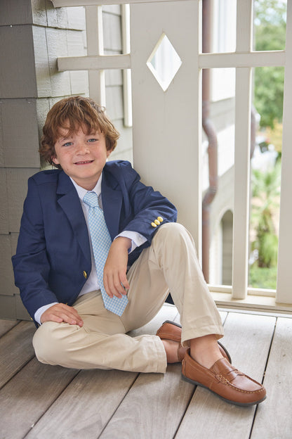 Little English Classic Wool Blazer - Navy