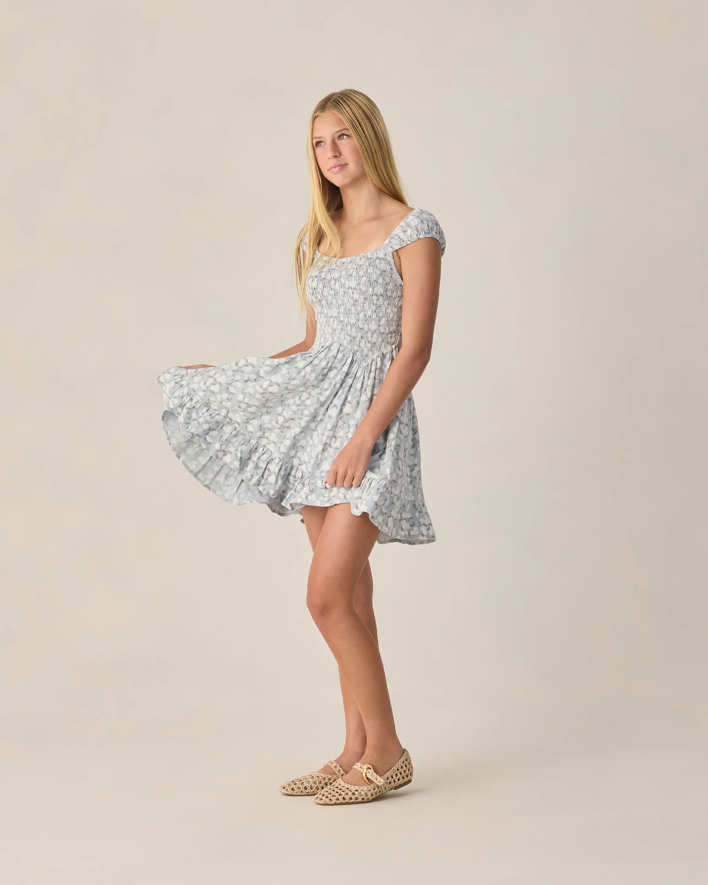 RYLEE + CRU Teen Kalina Dress Hydrangea - Persnickety Shop