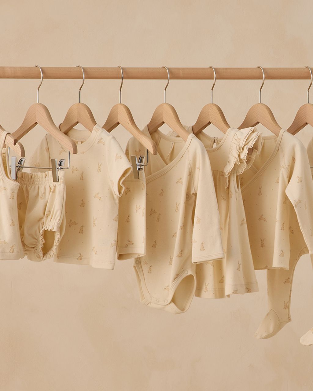 Zip Long Sleeve Sleeper Footie || Bunnies - Persnickety Shop