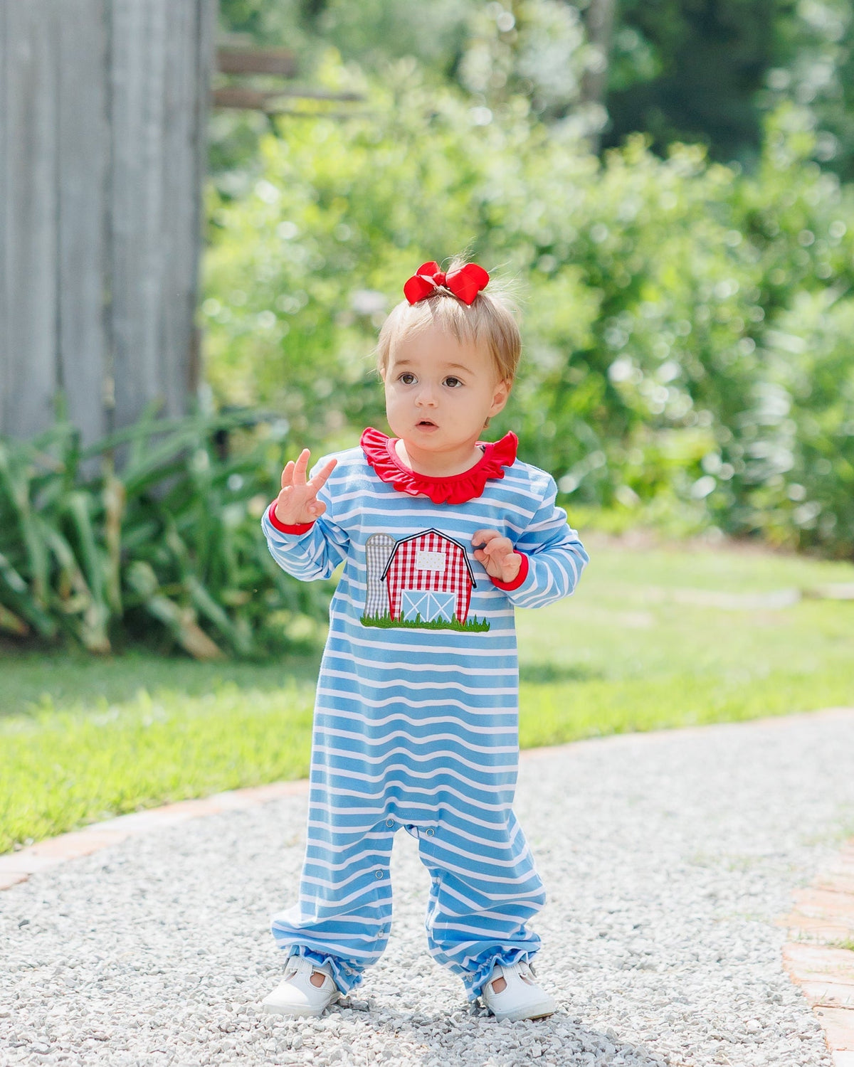 JellyBean by Smock Candy On The Farm Ruffle Romper