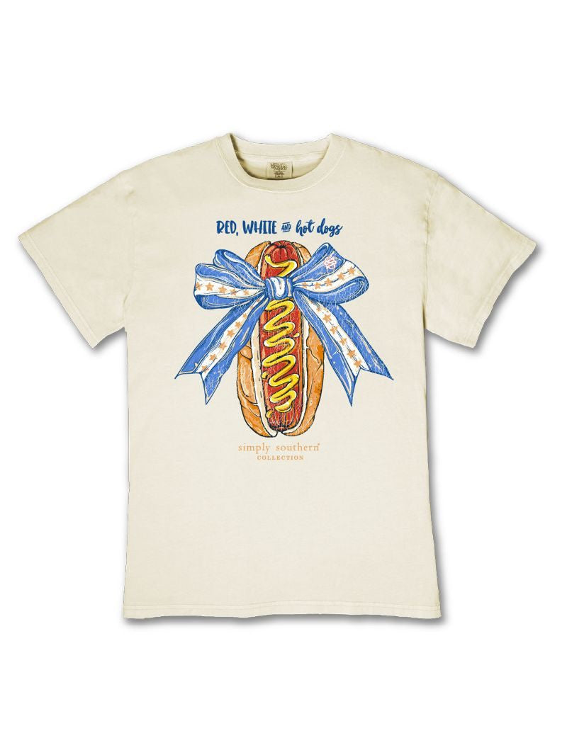 Simply Southern Patriotic Hotdog T-Shirt - Persnickety Shop