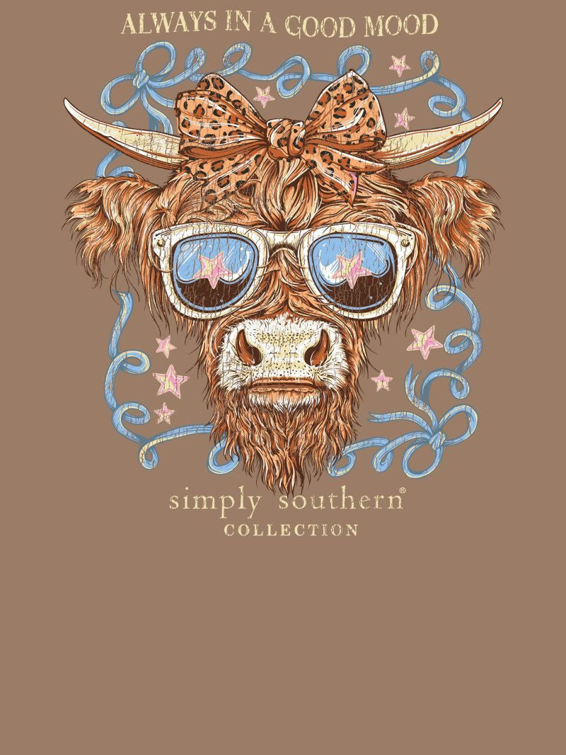 Simply Southern Girls Highland Cow T-Shirt - Persnickety Shop