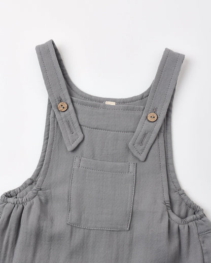 QUINCY MAE BABY OVERALL SLATE