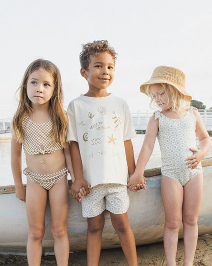 BOARDSHORT GREEN FLEUR - Persnickety Shop