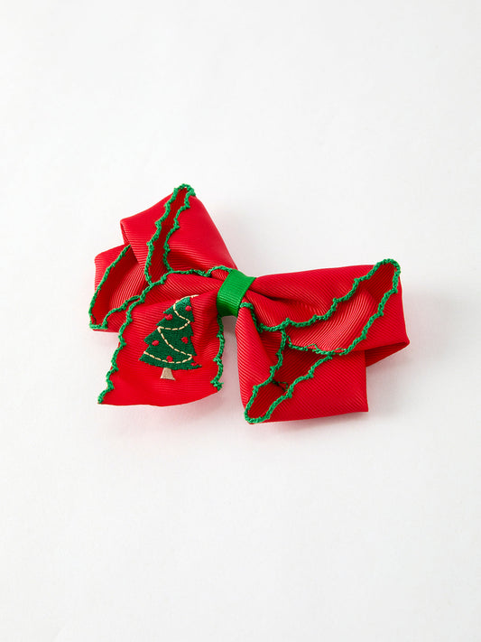 Christmas Tree Hair Bow - Persnickety Shop