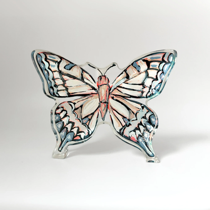 Lauren Dunn NEUTRAL BUTTERFLY ACRYLIC BLOCK - Persnickety Shop