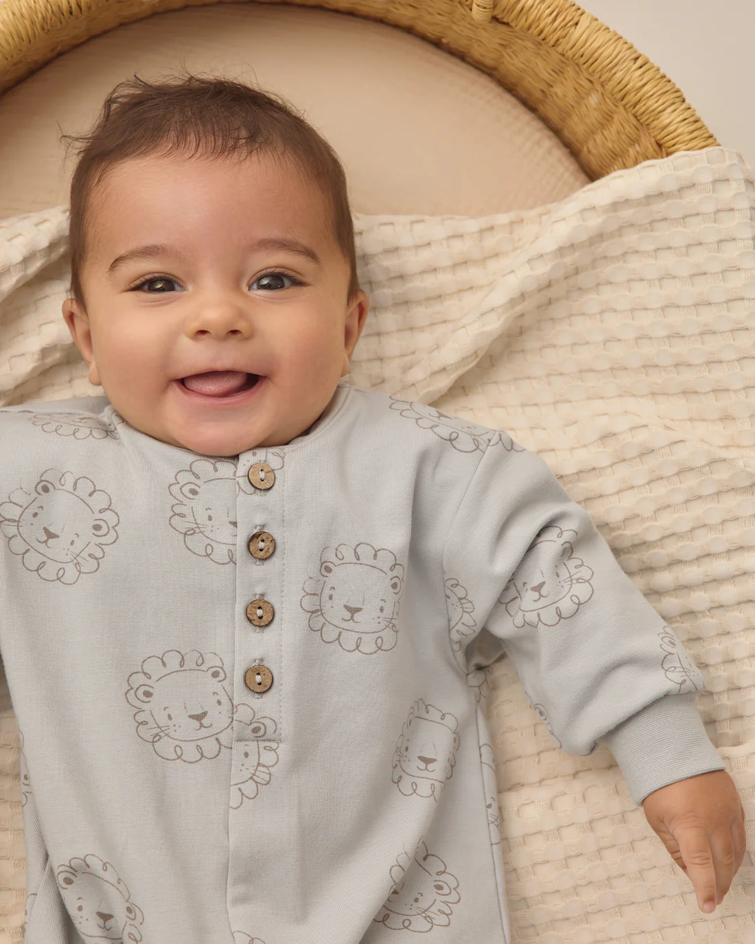 Quincy Mae RELAXED JUMPSUIT LIONS - Persnickety Shop