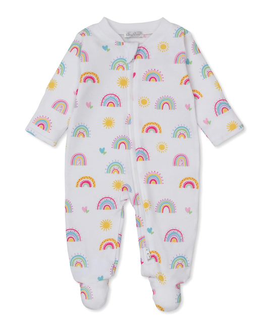 Kissy Kissy Rainbow Sunshine Zip Footie - Persnickety Shop