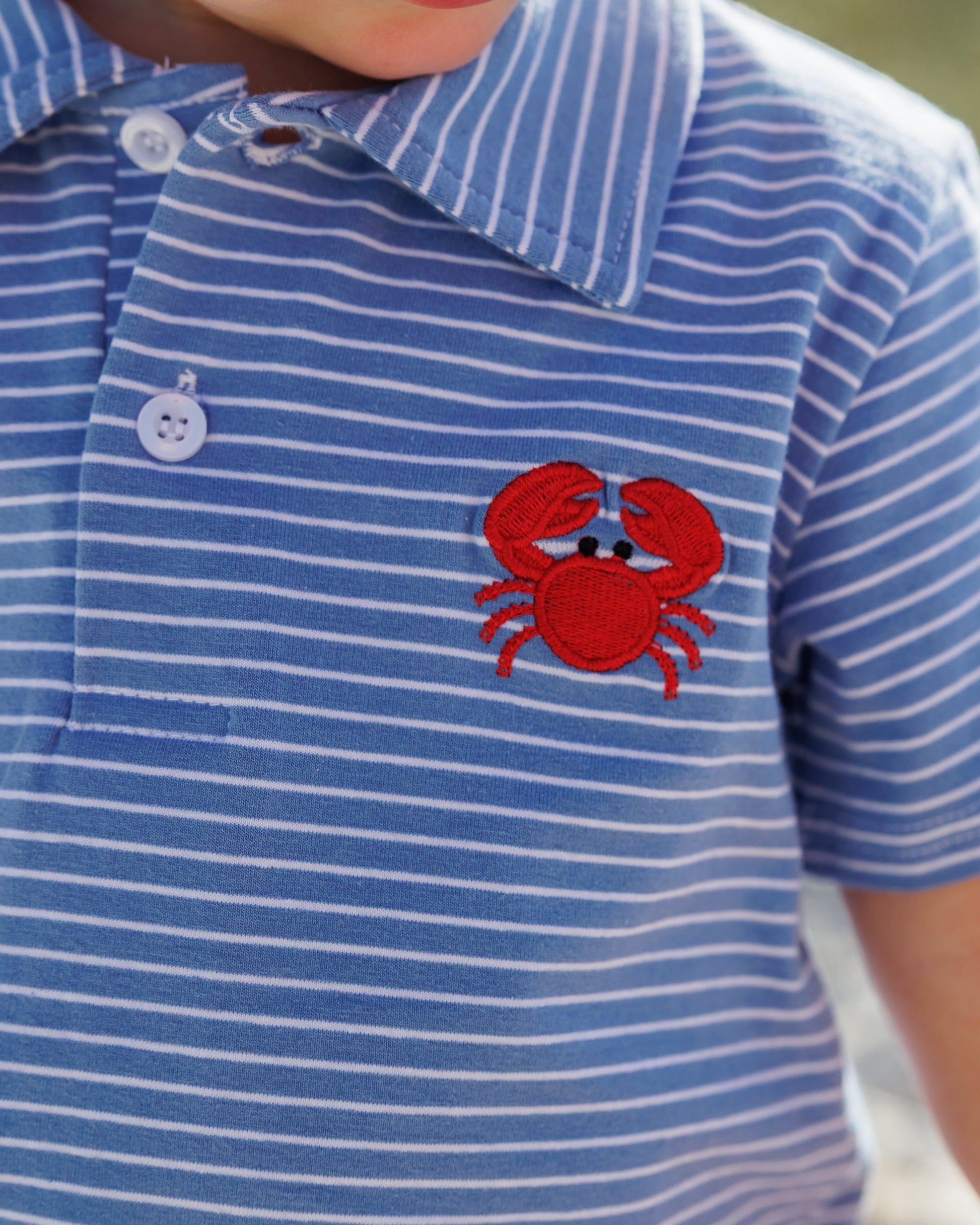Jelltbean Coastal Crab Polo - Persnickety Shop
