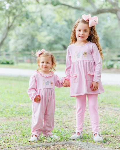 JellyBean by Smock Candy Zoo Crew Ruffle Romper