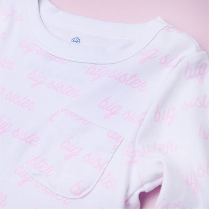 Magnolia Baby Big Sister Print Long Sleeve Nightdress - Persnickety Shop