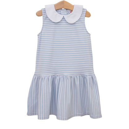 Jellybean Georgia Dress- Light Blue Medium Stripe - Persnickety Shop