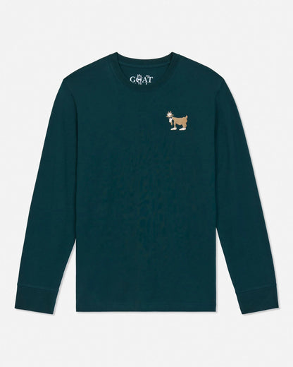 Goat Kids' Believe in the Goat Long Sleeve T-shirt: Sage