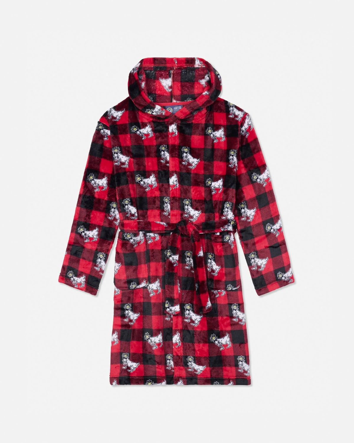 Goat USA Kids' Buffalo Check Bathrobe Enduring Red - Persnickety Shop