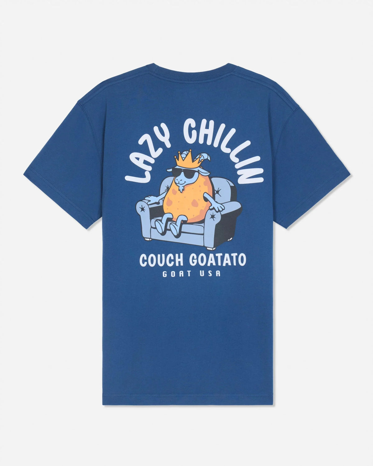 Goat Kids' Couch Potato Graphic Tee Moonlite Ocean