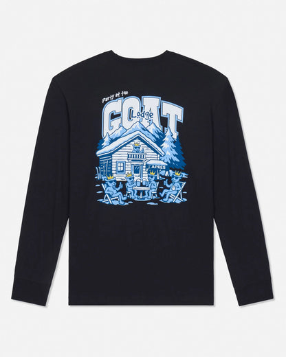 Goat Kids Party at the GOAT Lodge Long Sleeve Tshirt Black - Persnickety Shop