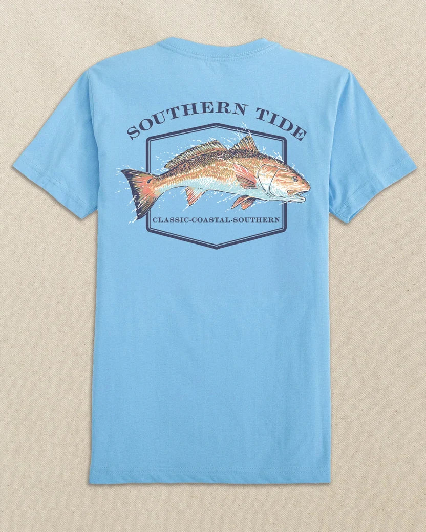 Southern Tide Kids Redfish Short Sleeve T-Shirt Ocean Channel