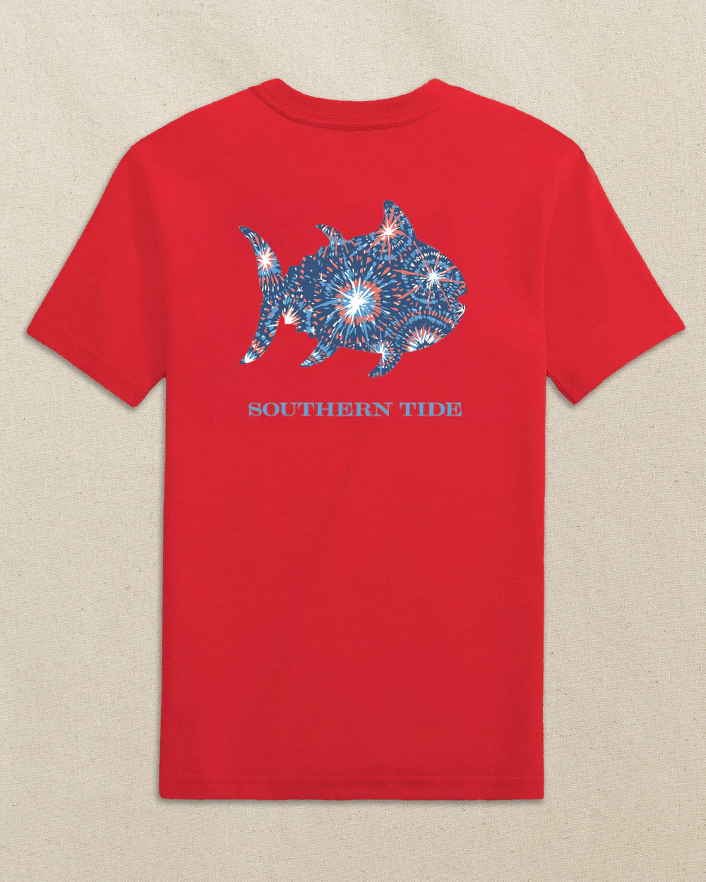 Southern Tide Kids Skipjack Fill Fireworks Short Sleeve T-Shirt - Persnickety Shop