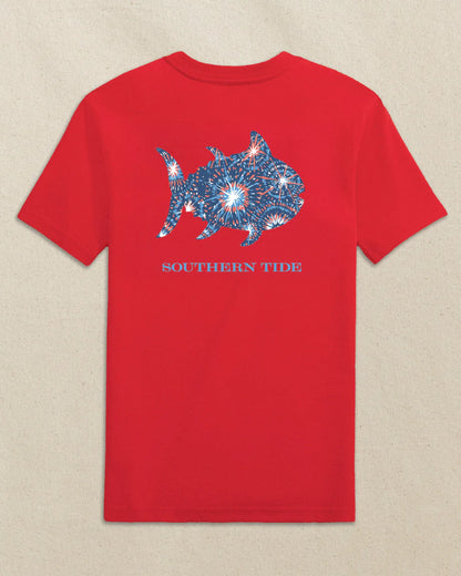 Southern Tide Kids Skipjack Fill Fireworks Short Sleeve T-Shirt - Persnickety Shop