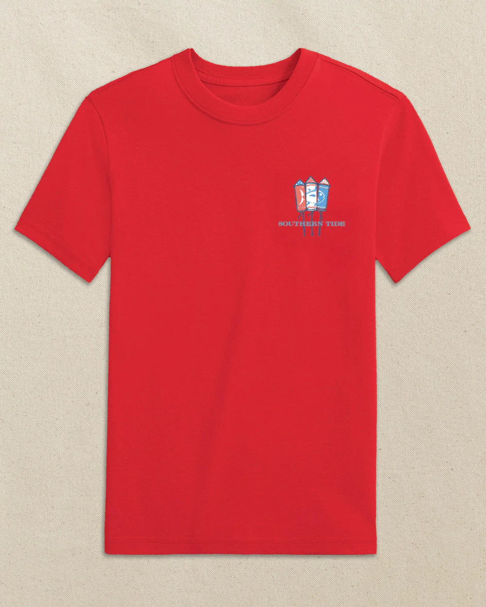 Southern Tide Kids Skipjack Fill Fireworks Short Sleeve T-Shirt - Persnickety Shop