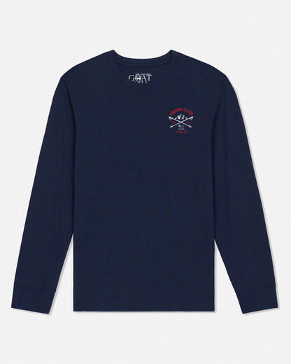 Goat Kids Snow Club Long Sleeve T-shirt: Navy Blazer - Persnickety Shop