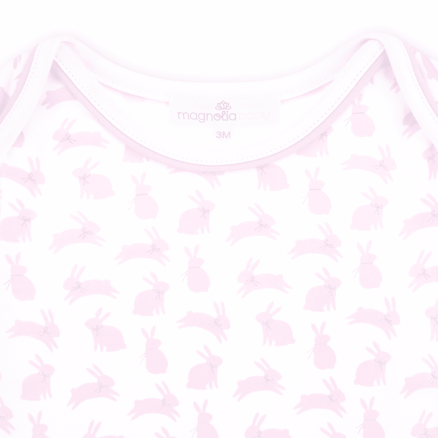 Magnolia Baby Leaping Bunnies Print Bodysuit - Pink - Persnickety Shop