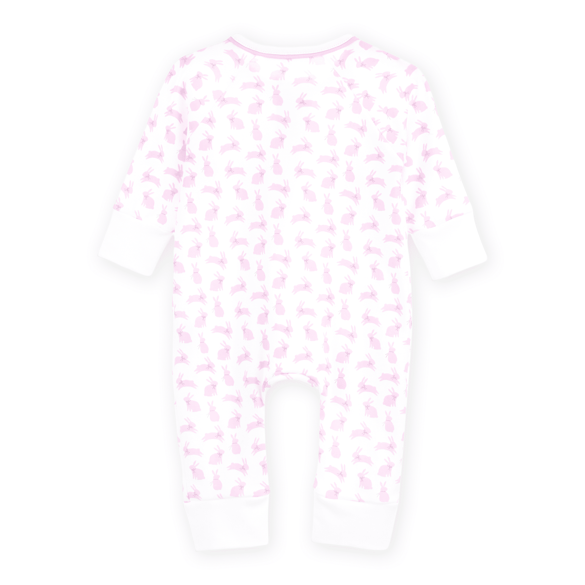 MAGNOLIA BABY Leaping Bunnies Print Zip Playsuit - Pink - Persnickety Shop