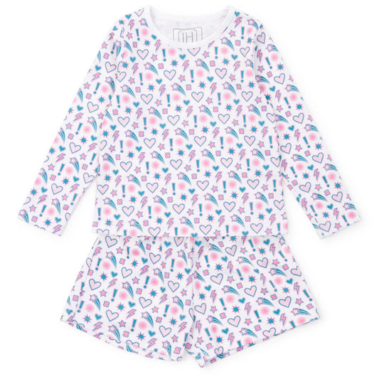 Lila and Hayes Sophie Girls' Short Set - Cosmic Crush
