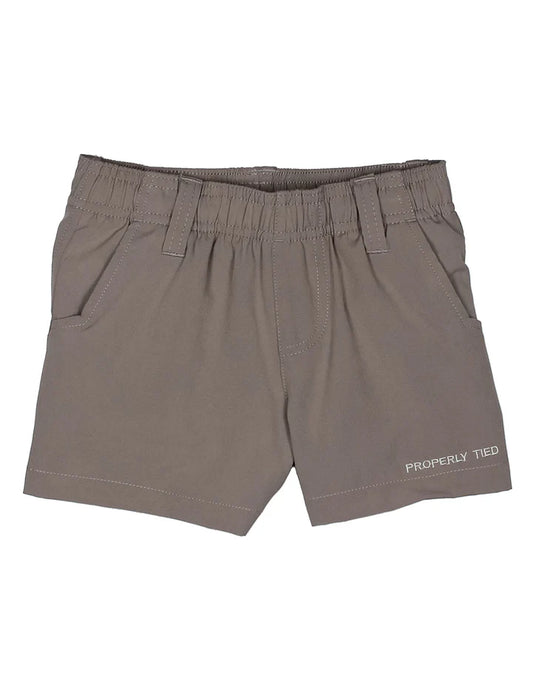 Properly Tied Boys Pintail Short Chrome Grey