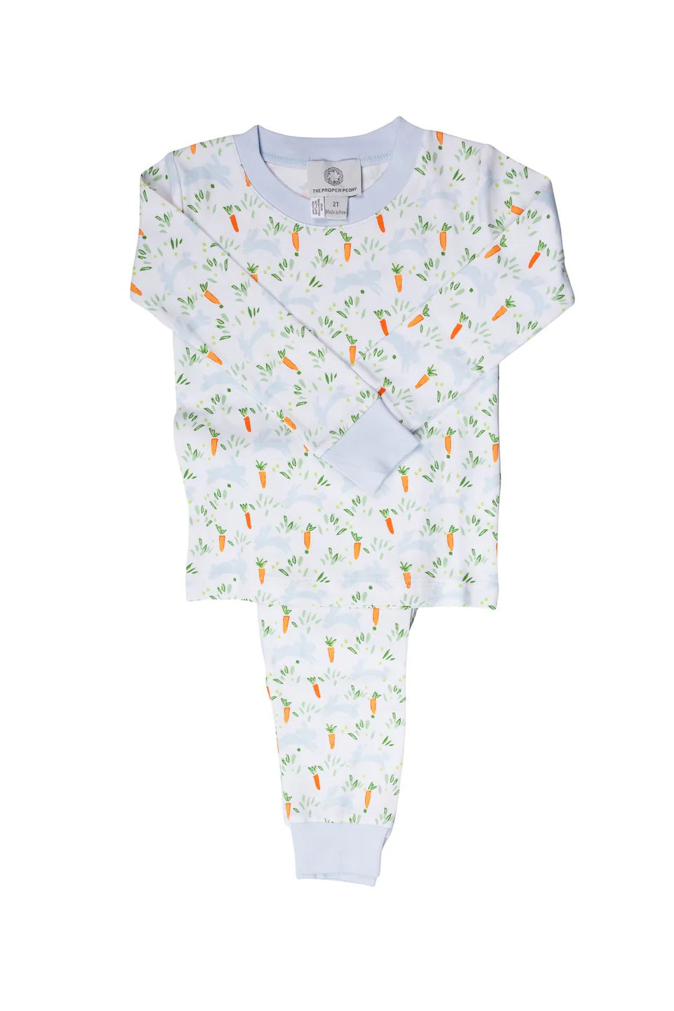 The Proper Peony Peeps Blue 2-Piece PJ Set - Persnickety Shop