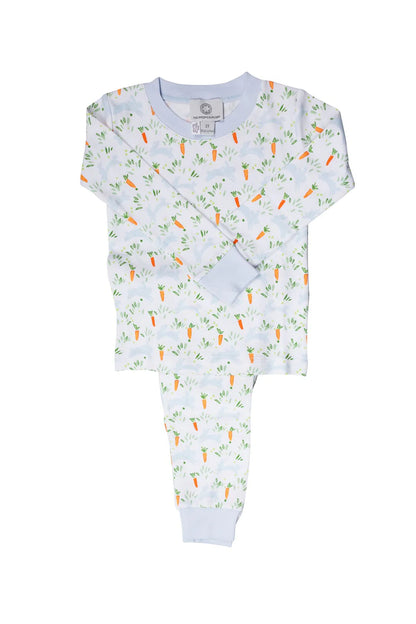 The Proper Peony Peeps Blue 2-Piece PJ Set - Persnickety Shop