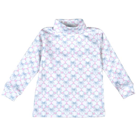 Baby Loren Blue Coquettes Pima turtleneck