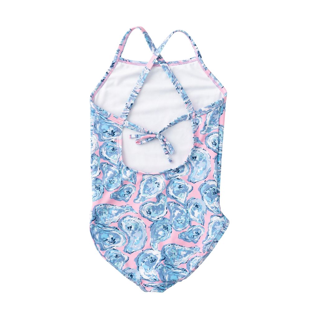 PRE ORDER PRODOH Girls' Spring Tides Bow Back One Piece Swimsuit - Persnickety Shop