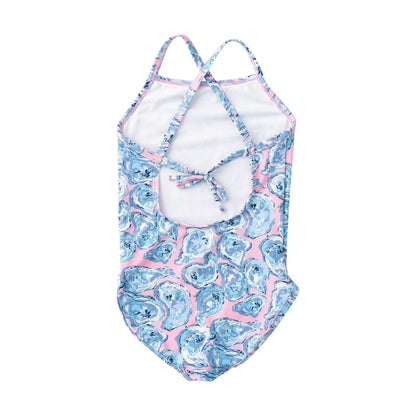 PRE ORDER PRODOH Girls' Spring Tides Bow Back One Piece Swimsuit - Persnickety Shop