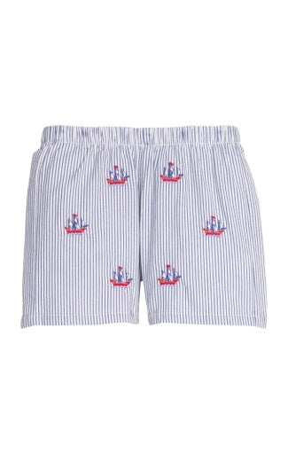 Embroidered Basic Short - Pirate Ship - Persnickety Shop