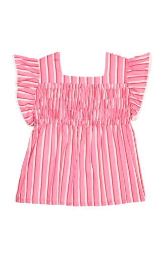 Chloe Top - Saltwater Taffy Stripe - Persnickety Shop