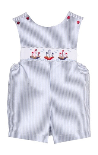Smocked Shortall - Pirate Ship - Persnickety Shop