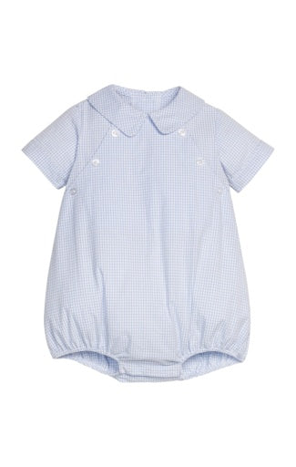 Walker Bubble - Light Blue Seersucker Gingham - Persnickety Shop