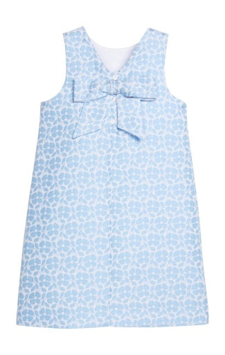 Biz Dress - Blue Jacquard - Persnickety Shop