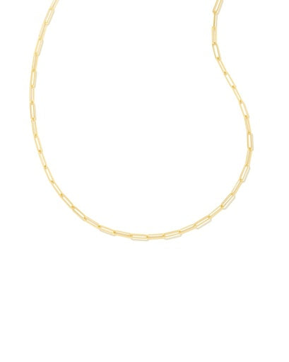 COURTNEY PAPERCLIP NECKLACE GOLD