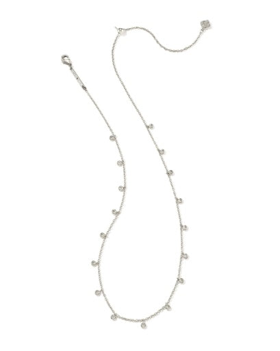 AMELIA CHAIN NECKLACE RHODIUM METAL