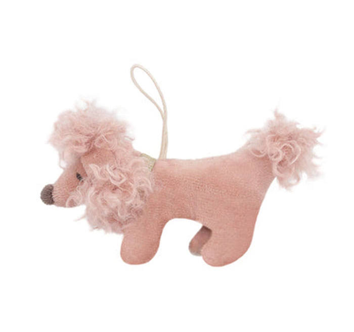 Mon Ami Pink Poodle Ornament