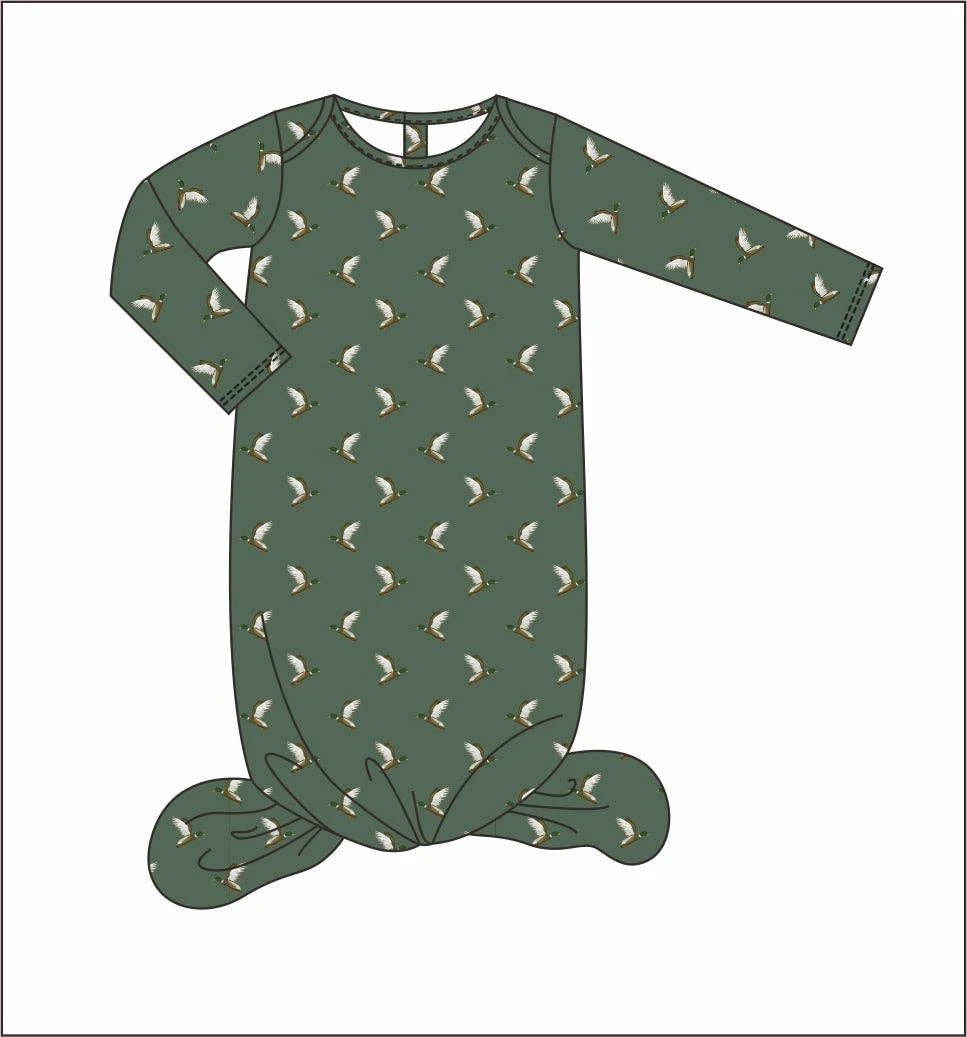 Harbor and Hound Drift Gown in Flying Mallards