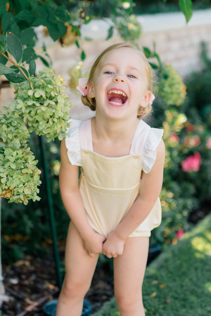 The Proper Peony | Yellow Stripe Girl Bubble - Persnickety Shop
