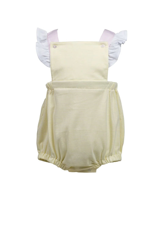 The Proper Peony | Yellow Stripe Girl Bubble - Persnickety Shop