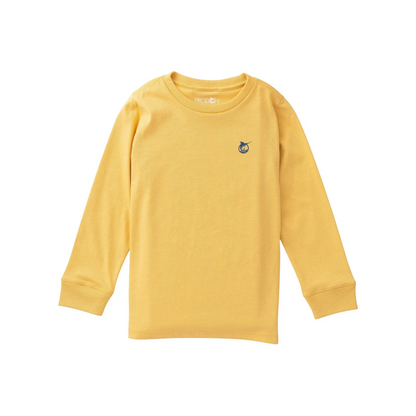 PRODOH Kid's Long Sleeve Cotton T-shirt in Ochre