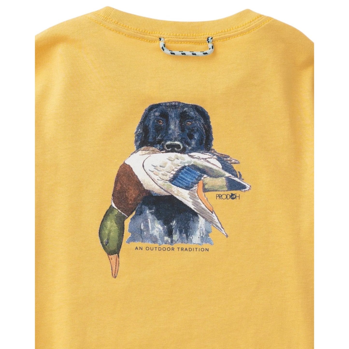 PRODOH Kid's Long Sleeve Cotton T-shirt in Ochre