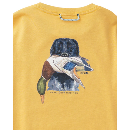 PRODOH Kid's Long Sleeve Cotton T-shirt in Ochre
